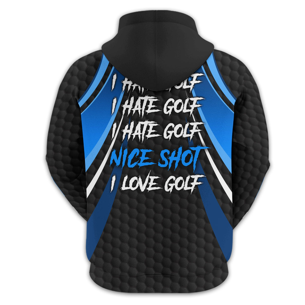I Hate Golf Custom Men's Golf Polo Shirt, Funny Golf Shirt, Gift For Golfer
