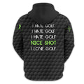 I Hate Golf Nice Shot I Love Golf, Personalized Golf Shirt, Unique Gift For Golfer, Funny Golf Polo Shirt