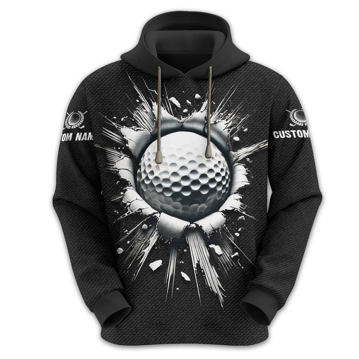 Personalized Black Golf Polo Shirt, Golf Shirt, Gift For Golfers