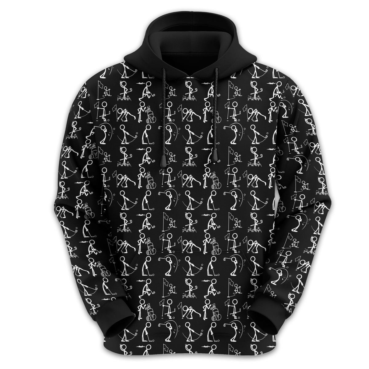 Black Golf Polo Shirt, Funny Golf Shirt, Gift For Golfers