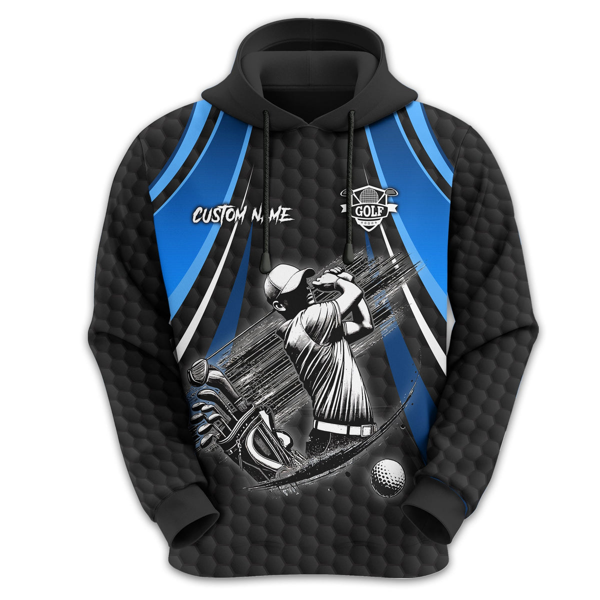 I Hate Golf Custom Men's Golf Polo Shirt, Funny Golf Shirt, Gift For Golfer