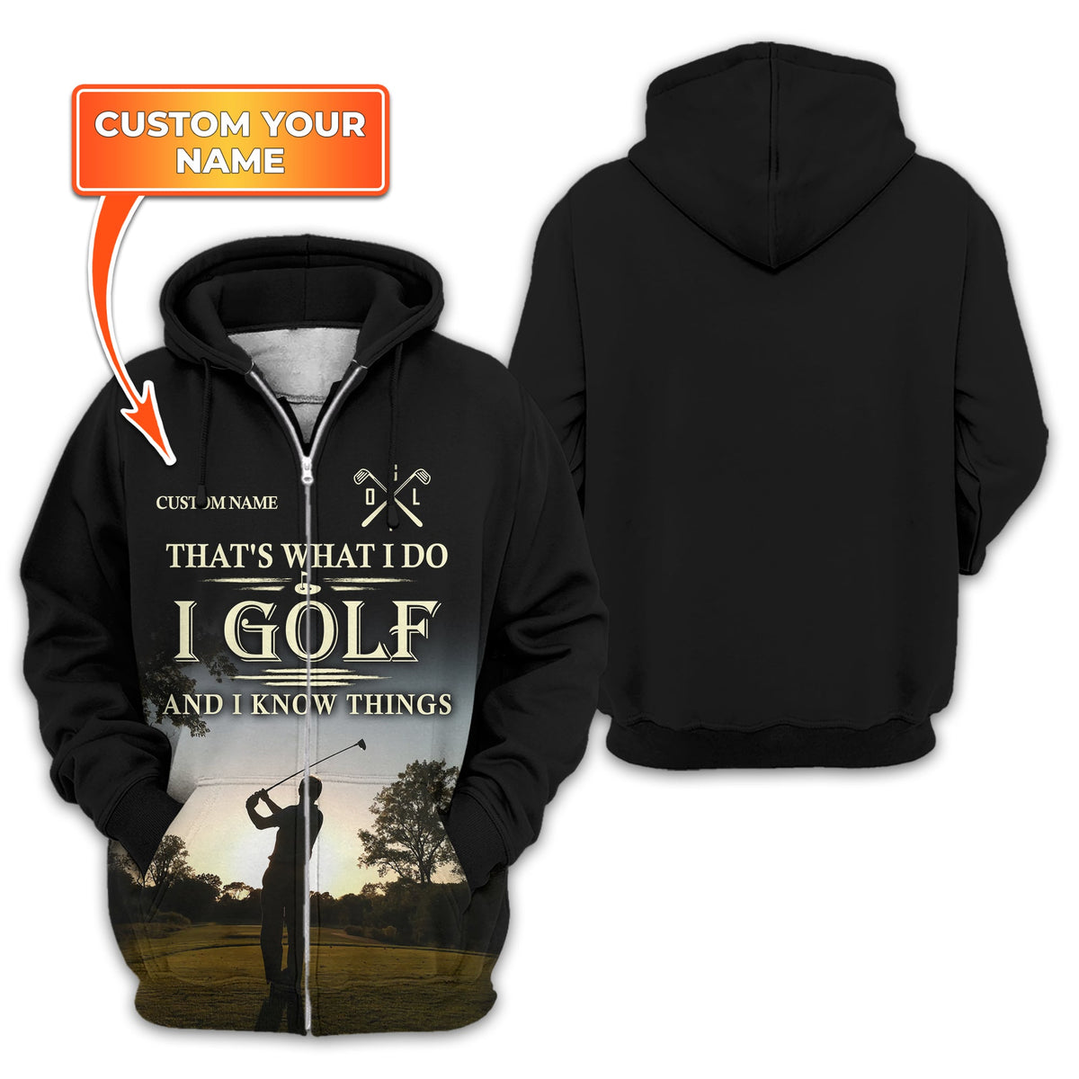Thats What I Do I Golf, Personalized Golf Shirt, Unique Gift For Golfer