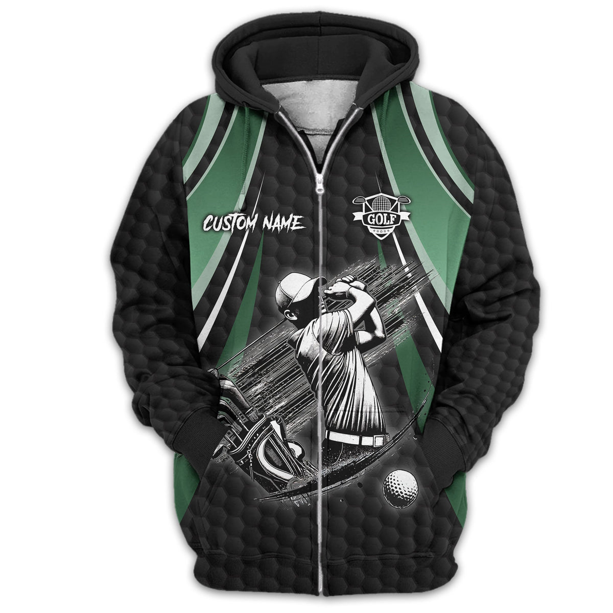 I Hate Golf Custom Men's Golf Polo Shirt, Funny Golf Shirt, Gift For Golfer