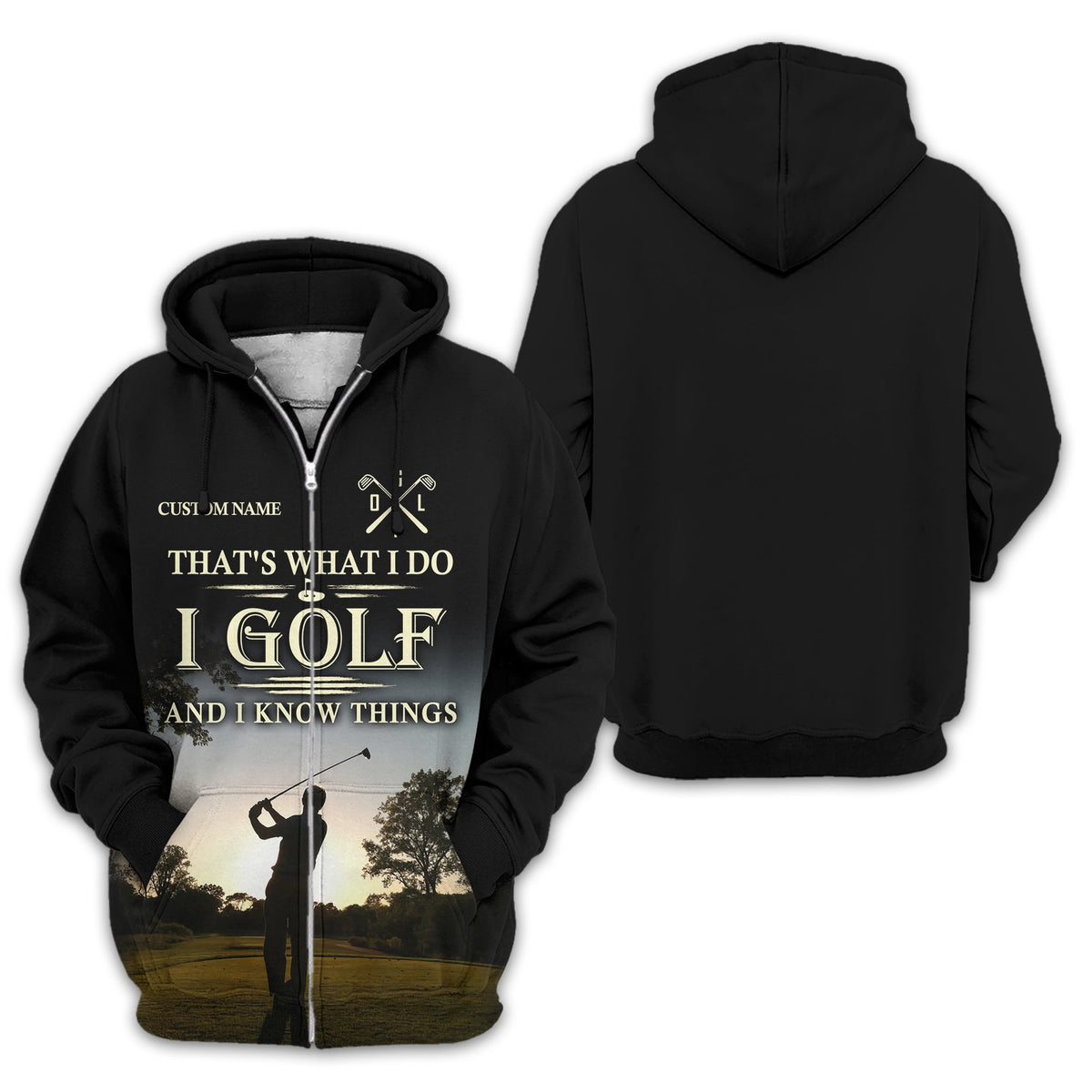 Thats What I Do I Golf, Personalized Golf Shirt, Unique Gift For Golfer