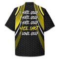 I Hate Golf Custom Men's Golf Polo Shirt, Funny Golf Shirt, Gift For Golfer