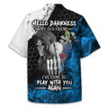 Hello Darkness My Old Friend Custom Golf Shirt, Present For Golfer