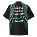 I Hate Golf Custom Men's Golf Polo Shirt, Funny Golf Shirt, Gift For Golfer