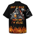 Golf & Beer Thats Why Im Here Custom Golf Shirt, Personalized Golf Shirt, Unique Gift For Golfer