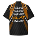 I Hate Golf Custom Men's Golf Polo Shirt, Funny Golf Shirt, Gift For Golfer