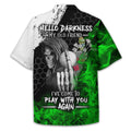 Hello Darkness My Old Friend Custom Golf Shirt, Present For Golfer