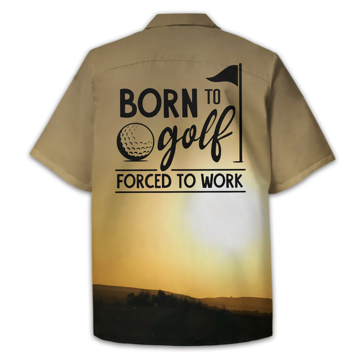Born To Golf Forced To Work Custom Golf Polo Shirt, Golf Shirt, Gift For Golfers
