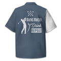 Swing Swear Drink Repeat Personalized Golf Polo Shirt, Golf Shirt For Men, Gift For Golfers