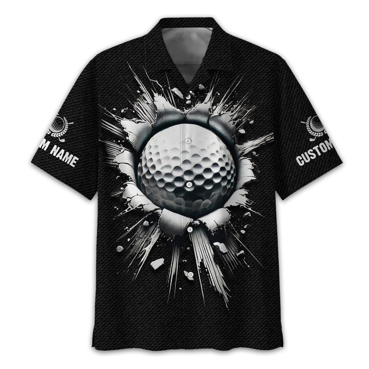Personalized Black Golf Polo Shirt, Golf Shirt, Gift For Golfers