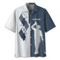 Swing Swear Drink Repeat Personalized Golf Polo Shirt, Golf Shirt For Men, Gift For Golfers