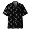 Funny Stick Figure Golf Polo Shirt, Gift For Golfers, Golf Gift For Him