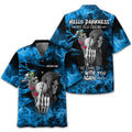 Hello Darkness My Old Friend Personalized Golf Polo Shirt, Golf Shirt For Men, Gift For Golfers