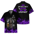 I Make Golf Ball And Beer Disappear Custom Golf Polo Shirt, Skull Golf Shirt, Gift For Golfers