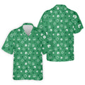 Leprechaun Hat Shamrock Beer Seamless Pattern St. Patrick’s Day Golf Shirt, Polo Shirts For Men, Golf Shirts For Men