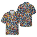 Beer Bottle Labels Navy Golf Shirt, Men's Funny Golf Shirts, Golf Tops For Men, Golf Shirts For Men