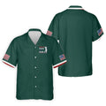 Green Best Papa By Par Embroidered Golf Polo Shirt, Golf Shirts For Men, Printed Golf Shirts