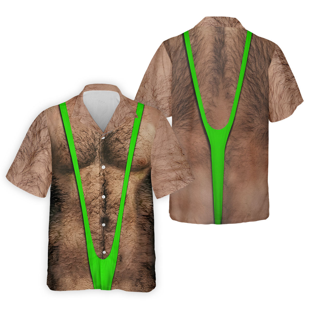 Funny Hairy Chest Green Suspender Golf Shirt, Funny Golf Shirt, Men's Golf Shirt, Polo Shirts For Men (Copy)