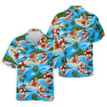 Funny Beach Surfer Jesus Hawaiian Golf Shirt, Mens Golf Polo, Printed Golf Shirts