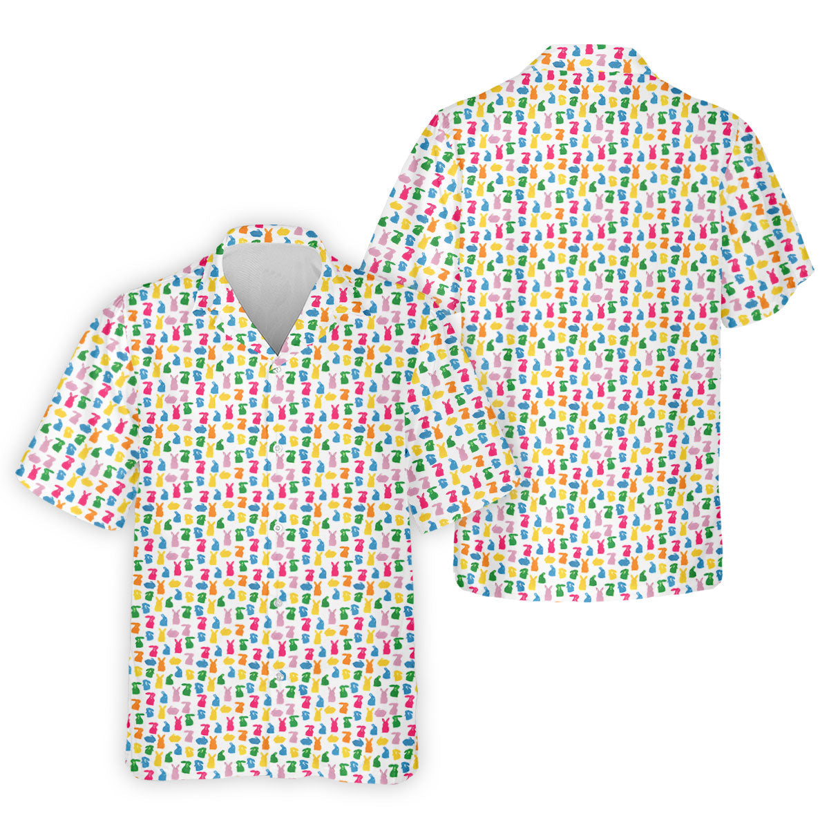 Bunny Hops Seamless Pattern Easter Golf Shirt, Golf Shirts For Men, Men's Funny Golf Shirts, Polo Shirts For Men