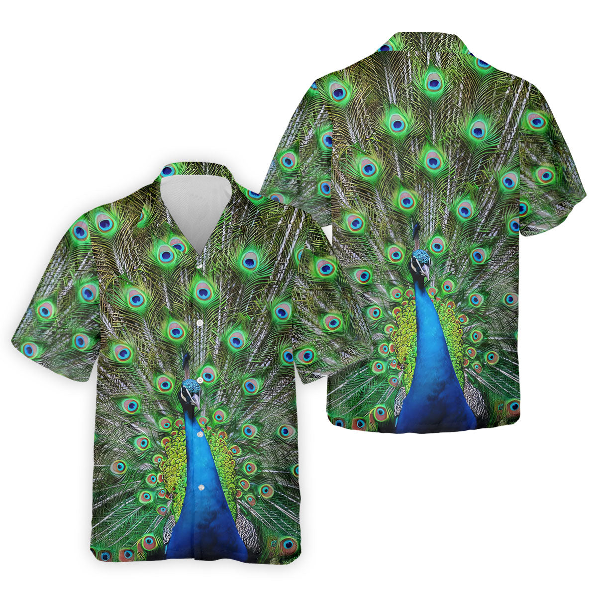 The Peacock Unique Golf Shirt, Golf Tops For Men, Golf Shirts For Men, Polo Shirts For Men