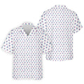 Blue And Pink Naughty Stick People White Golf Shirt, Polo Shirts For Men, Golf Gift For Men
