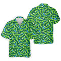 Golf Course Layout Golf Shirt, Fairway Water Hazard Pattern, Golf Shirt For Men
