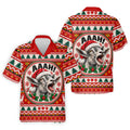 Funny Screaming Goat Christmas Golf Shirt, Golf Shirts For Men, Mens Golf Apparel
