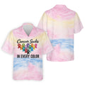 Cancer Sucks In Every Color Ribbon Polo Shirt, Mens Golf Polo, Printed Golf Shirts