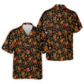 Autumn Bigfoot Forest Pattern Polo Shirt, Mens Golf Apparel, Hawaiian Golf Shirt, Printed Golf Shirts