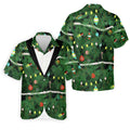 Christmas Tree Needles Green Festive Men's Golf Polo Shirts, Christmas Golf Shirt, Golf Gift For Men