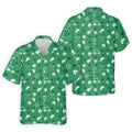 Golf Items Seamless Pattern St. Patrick’s Day Shamrock Golf Shirt, Polo Shirts For Men, Golf Shirts For Men