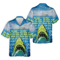 Funny Shark Da Dum Ocean Attack Golf Polo Shirt, Golf Shirts For Men, Printed Golf Shirts