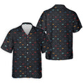 Funny Colorful Panty Butt Pattern Golf Polo Shirt, Printed Golf Shirts, Men's Golf Shirt