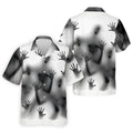 Haunted Shadow Silhouette Golf Polo Shirt, Men's Golf Shirts, Hawaiian Golf Shirt