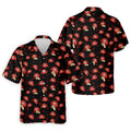 Sassy Red Lips Golf Shirt, Funny Valentine Pattern Design, Men's Golf Polo