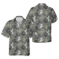 Grey Camo Poodle Dog Pattern Golf Shirt, Mens Polo Shirt, Golf Shirts For Men, Performance Golf Shirt