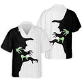 Halloween Wicked Witch Shadow Golf Shirt, Men's Golf Shirt, Hawaiian Golf Shirt
