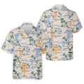 Beach Disc Golf Basket Pattern Polo Shirt, Hawaiian Golf Shirt, Golf Polo Shirts For Men