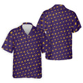Purple Gravestone Bat Halloween Pattern Polo Shirt, Golf Shirts For Men, Mens Polo Shirts