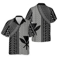 Polynesian Tribal Pattern Vintage Golf Shirt, Hawaiian Golf Shirt, Polo Shirts For Men