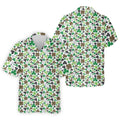 Leopard Pattern St Patrick's Day Shamrock Golf Shirt, Fun Golf Shirts For Men, Polo Shirts For Men