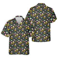 Trombones Floral Tropical Vibe Golf Tops For Men, Polo Shirts For Men, Golf Shirts For Men