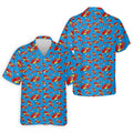 Funny Whack F*ck Comic Golf Ball Blue Polo Shirt, Mens Golf Polo, Golf Apparel For Men