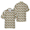 Funny Potted Cactus Pattern Men's Golf Polo Shirt, Adult Humor Golf Apparel For Men, Printed Golf Shirts