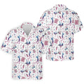 Funny Par Tee Girl Golfer Pattern Golf Polo Shirt, Polo Shirts For Men, Mens Golf Apparel