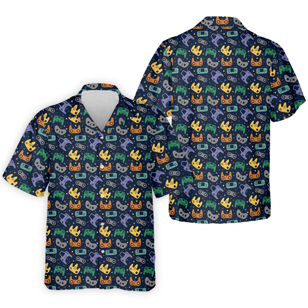 Video Game Controller Hawaiian Golf Shirt, Men's Golf Shirt, Polo Shirts For Men